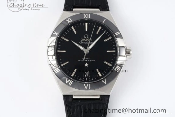 0303 Constellation Black Ceramic SS SBF 1:1 Best Edition Black Dial on Black Gummy Strap A8900 Super Clone TimelessDesign 7798